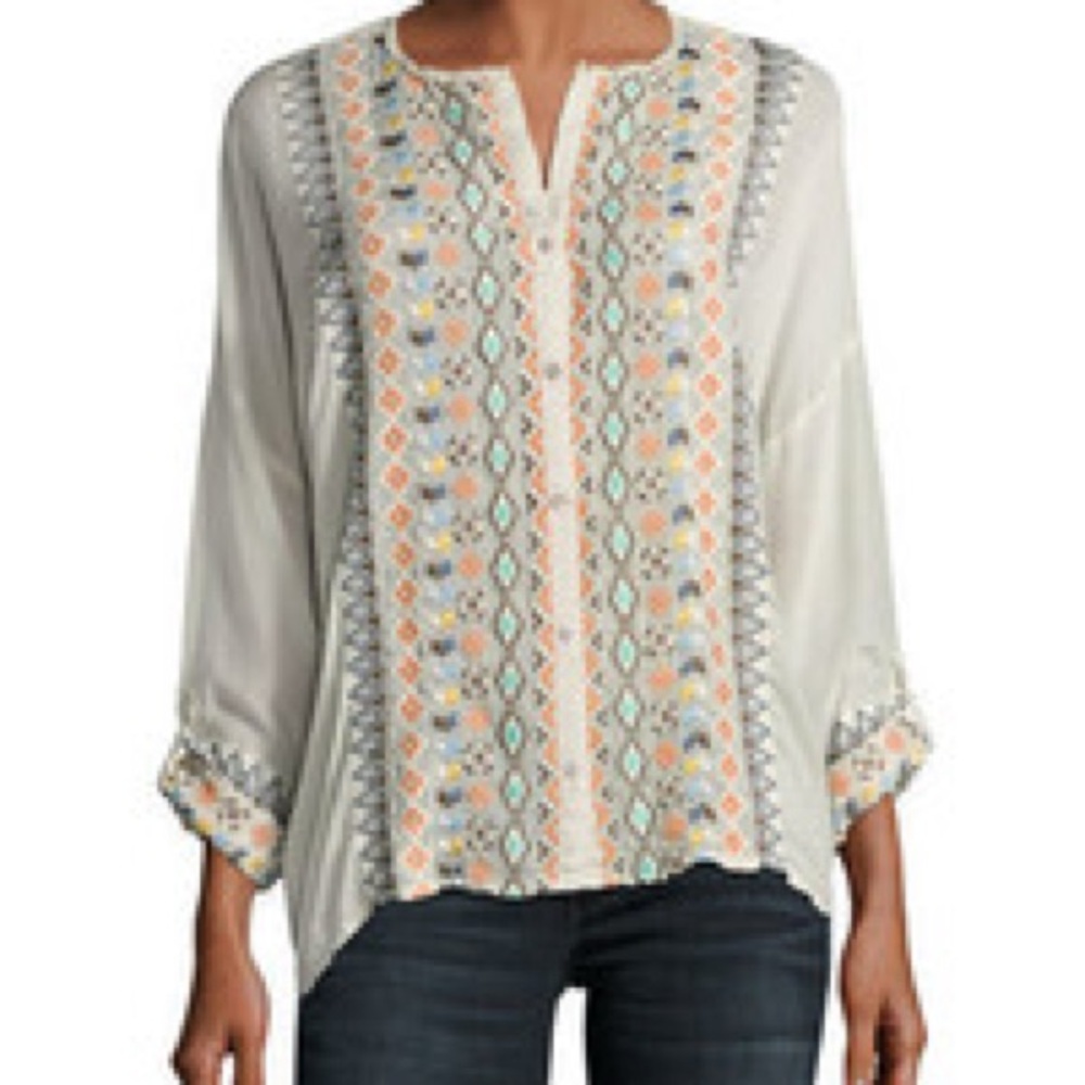 Jonny Was Multicolor Patterned Top‎